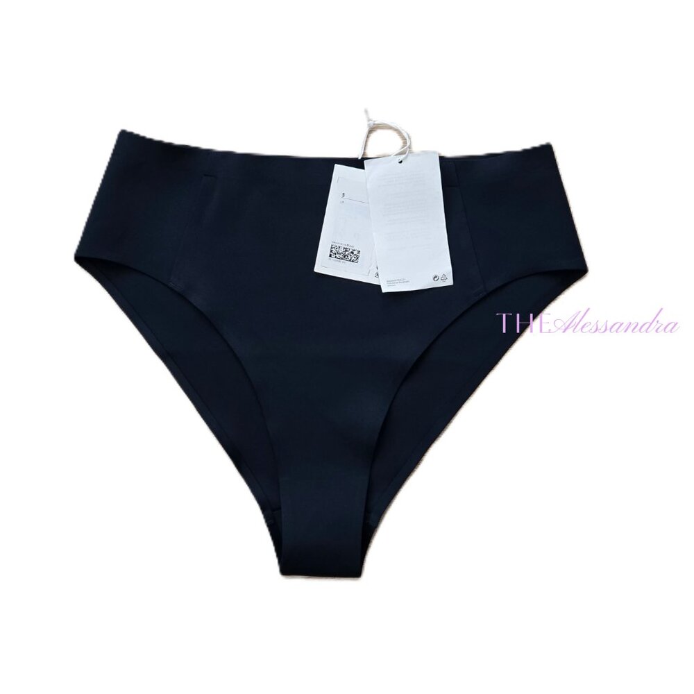 COS High-Waisted Bikini Briefs NWT Womens (Navy) Ink Blue Size 8 New With Tags - Picture 16 of 16